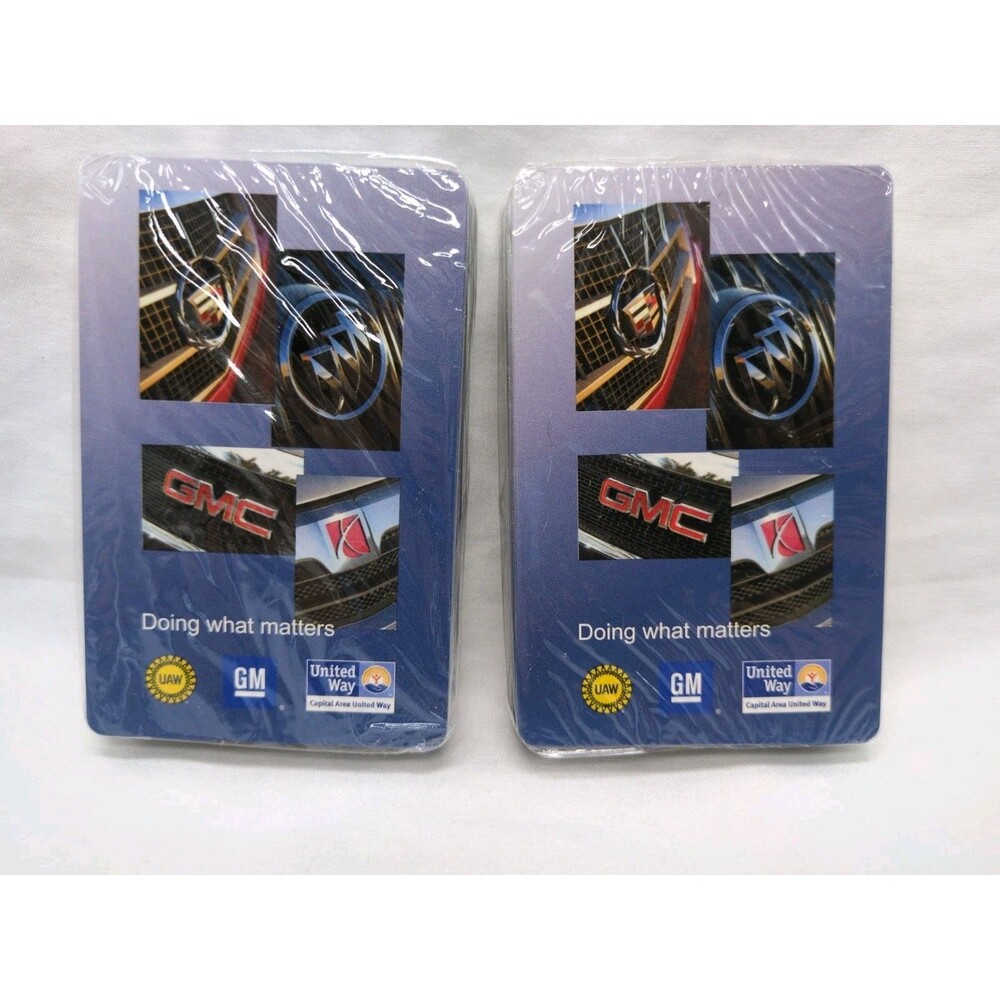 (2) Vintage GMC Doing What Matters Playing Card Decks
